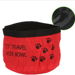 Load image into Gallery viewer, Portable Pet Dogs Cat Canvas Folding Travel Bowl Feeding Bowl Feeder Bottle Cat Dog Water Bowls Goods for Dogs
