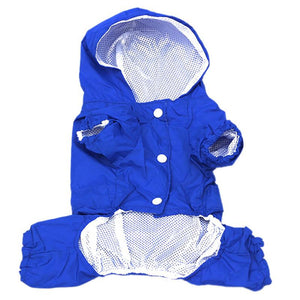 Pet Dog Rain Coat Clothes Dog Puppy Casual Waterproof Jacket Costumes Plus Size