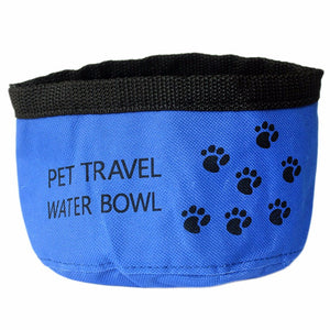 Portable Pet Dogs Cat Canvas Folding Travel Bowl Feeding Bowl Feeder Bottle Cat Dog Water Bowls Goods for Dogs