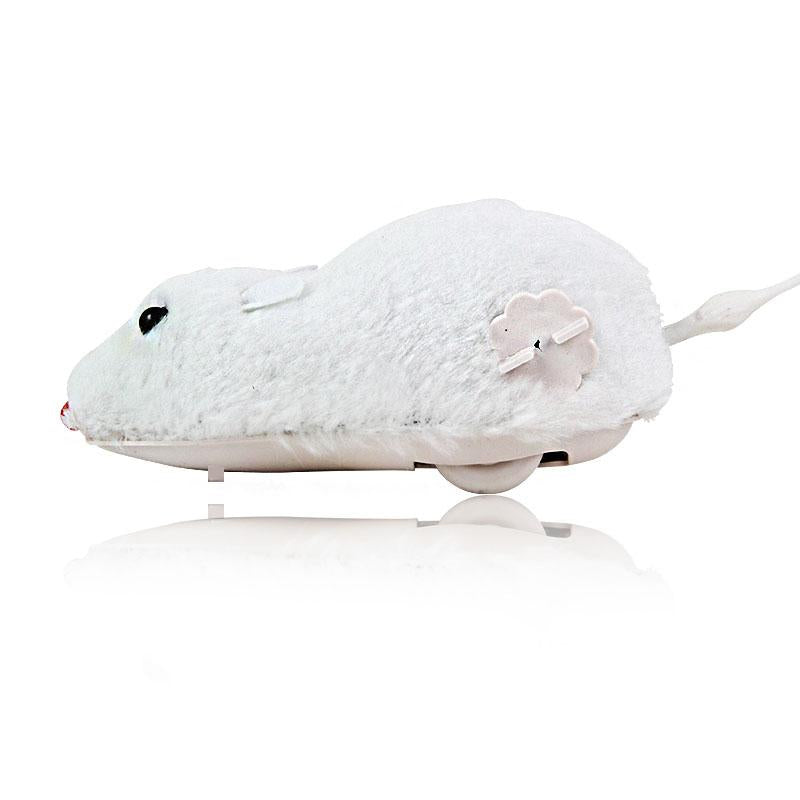 Hot Creative Funny Clockwork Spring Power Plush Mouse Toy Cat Dog Playing Toy Mechanical Motion Rat Pet Accessories