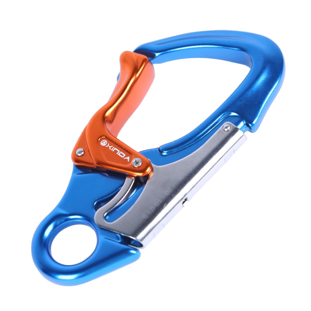 Xinda Outdoor Rock Climbing Carabiner 30KN Mountaineering downhill Safety hook Via Ferrata Buckle Working At Height Equipment