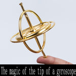 Load image into Gallery viewer, Creative Scientific Educational Metal Finger Gyroscope Gyro Top Pressure Relieve Classic Toy Traditional Learning Toy For Kids
