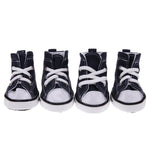 Load image into Gallery viewer, 4pcs Denim Pet Dog Shoes Anti-slip Waterproof Sporty Sneakers Booties Breathable Booties For Small Cats Dogs Puppy Dog Shoes
