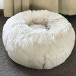 Load image into Gallery viewer, Long Plush Super Soft Pet Bed Kennel Dog Round Cat Winter Warm Sleeping Bag Puppy Cushion Mat Portable Cat Supplies 46/50/60cm
