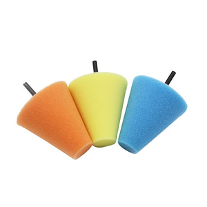 Burnishing Foam Sponge Polishing Pad Car Polisher Tyres Wheel Wheel Hub Tool Polishing Machine Cone-shape Wheel Hubs Disk