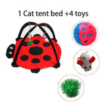 Load image into Gallery viewer, Pet Cat Bed Cat Play Tent Toys Mobile Activity Playing Bed
