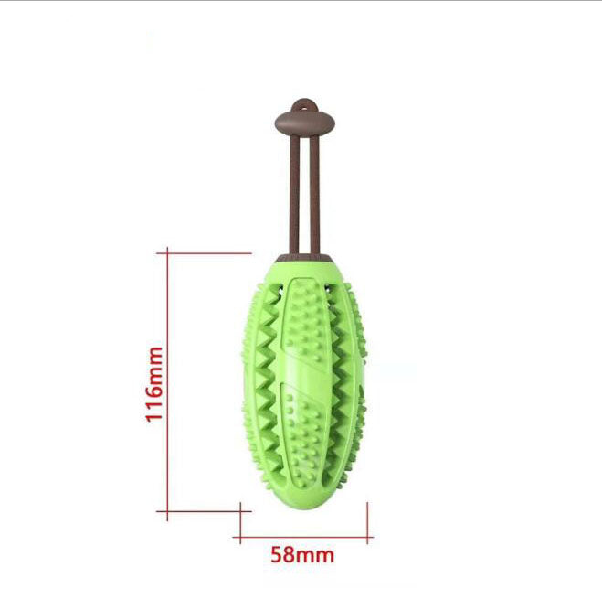 Dog Interactive Natural Rubber Ball Puppy Chew Toy Food Dispenser Ball Bite-Resistant Clean Teeth Pet Playing Balls Pet Dog Toys