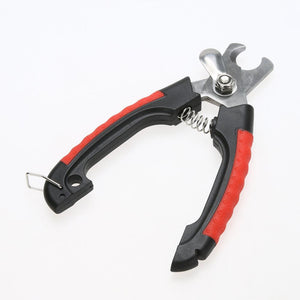 Professional Pet Dog Nail Clipper Cutter Stainless Steel Grooming Scissors Clippers for Animals Cats with Lock Size S M