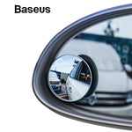 Load image into Gallery viewer, Baseus 2Pcs Car Holder HD Rear View Convex Mirror Auto Rearview Mirror 360 Degree Wide Angle Vehicle Blind Spot Rimless Mirrors
