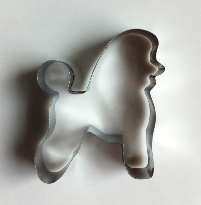 Poodle Pet Dog Moldes Metal Cookie Cutters reposteria patisserie Biscuit Pastry Shop Chocolate Fondant Cake Decorating Tool