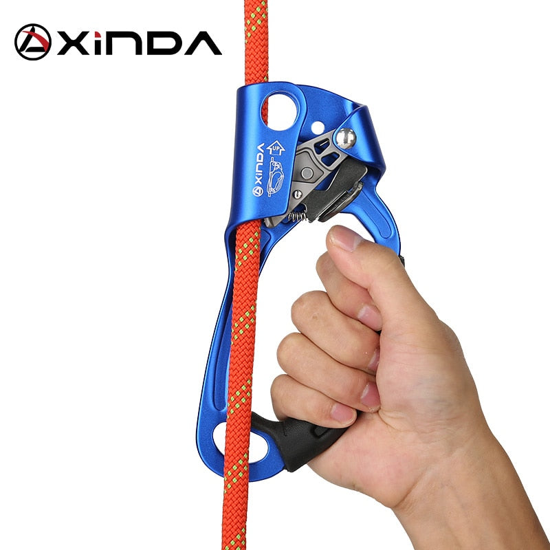 XINDA Outdoor Sports Rock Climbing Right Hand Ascender Device Mountaineer Handle Ascender Climbing Rope Tools