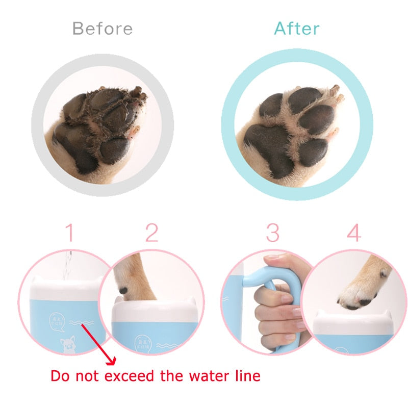 Pet Cat Dog Foot Clean Cup Cleaning Tool Silicone Washing Brush Paw Washer French Bulldog Pug Supplies Pet Accessories For Dogs