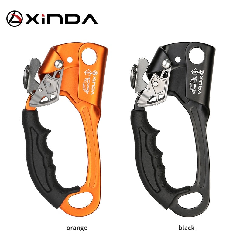 XINDA  Outdoor Sports Rock Climbing Left Hand Grasp 8mm-13mm Rope Hand Ascender Device Mountaineer Riser Tool Kits