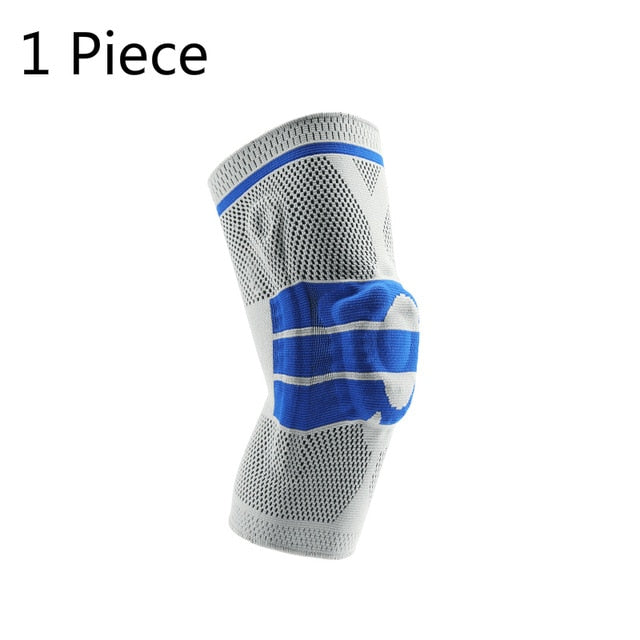 Elastic Basketball Knee Pads Support Silicon Padded Patella Brace Kneepad Protective Gear for Volleyball Sports Safety