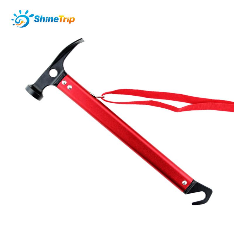 Shinetrip Lightweight Mountaineering Hammer Multi-purpose Hammer for Camping Hiking Tent with Hand Strap Portable Outdoor Tool