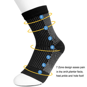 1 Pair Foot angel  anti fatigue outerdoor men socks compression Breatheable foot sleeve Support Socks Men Brace Sock