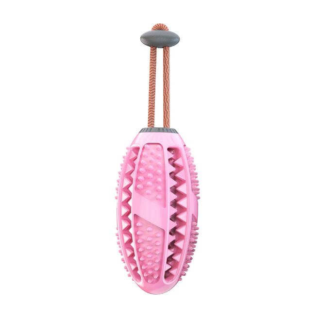 Dog Interactive Natural Rubber Ball Puppy Chew Toy Food Dispenser Ball Bite-Resistant Clean Teeth Pet Playing Balls Pet Dog Toys