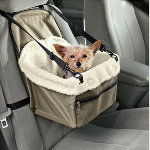 MLITDIS Plush Dog Bag Pet Car Dog Carrier Carry Storage Bag Booster Seat Cover For Travel 2 in 1 Winter Carrier Bucket Basket