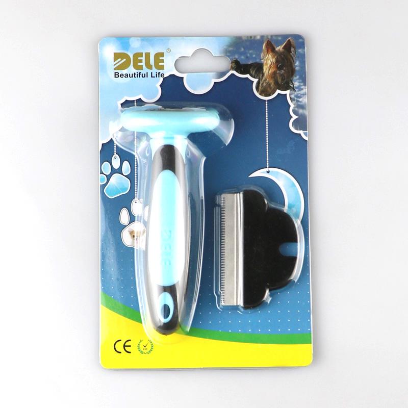 Pet Hair Removal Comb Hair For Dogs Cats Brush Detachable Hair Shedding Trimming