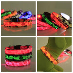 Load image into Gallery viewer, Nylon LED Camouflage Pet Dog Collar Night Safety Glow Flashing Cat Collar Led Luminous Small Dog Collars
