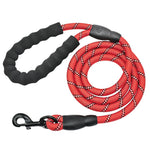 Load image into Gallery viewer, Reflective Dog Pet Leash Rope Nylon Small Dogs Puppy Leashes 150cm Long Heavy Duty Large Dog Lead Red Blue Pink Green Black
