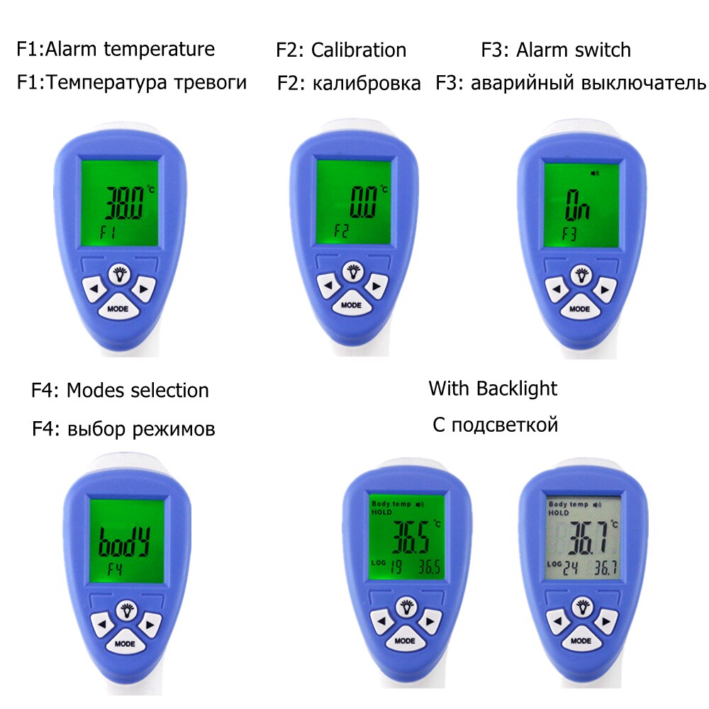 Infrared Forehead Body Thermometer  Baby Adult Digital Thermometer Gun Non-contact Body Temperature Measurement Meter