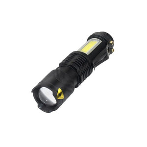 3800LM XML Q5+COB Waterproof Powerful Led Flashlight Torch ZOOM Mini Q5 Hand Lamp Linterna Led for Hiking/Fishing/Camping/Biking