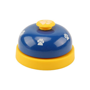 Pet Toy Training Called Dinner Small Bell Footprint Ring Dog Toys