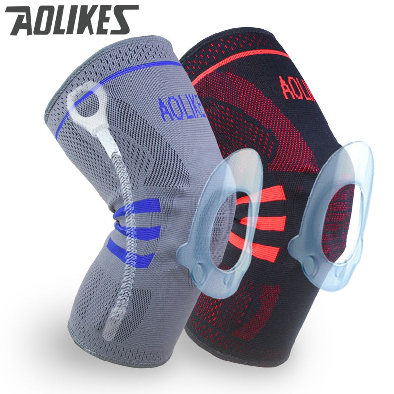 1pc Basketball Knee Brace Compression knee Support Sleeve Injury Recovery Volleyball Fitness sport safety sport protection gear