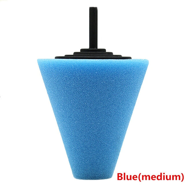 Burnishing Foam Sponge Polishing Pad Car Polisher Tyres Wheel Wheel Hub Tool Polishing Machine Cone-shape Wheel Hubs Disk