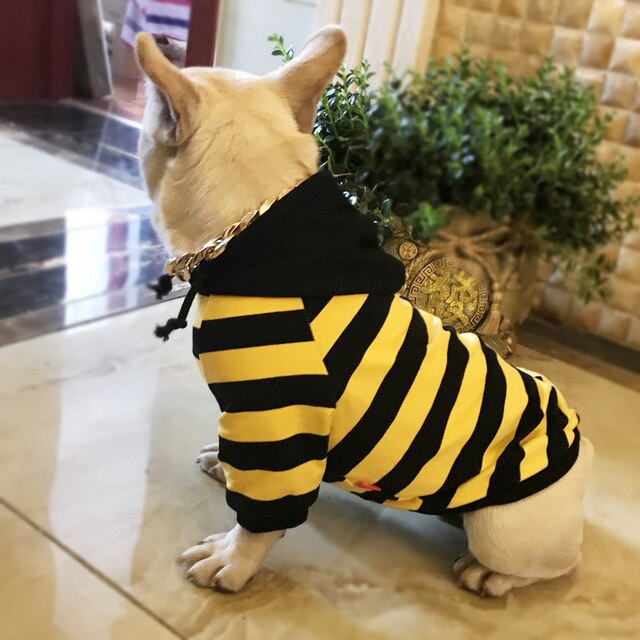 Striped Clothing for Dog Coat Pet Dog Clothes Puppy Hoodies Jacket Dog Apparel Pet Cat Costumes roupas para cachorro S-4XL