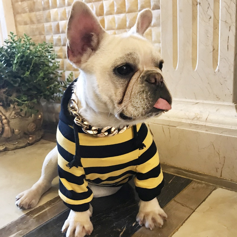 Striped Clothing for Dog Coat Pet Dog Clothes Puppy Hoodies Jacket Dog Apparel Pet Cat Costumes roupas para cachorro S-4XL