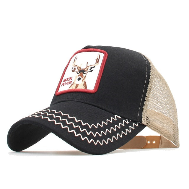 Animals Embroidery Baseball Caps Men Women Snapback Hip Hop Hat Summer Mesh hat Streetwear Bone gorra animales bordados