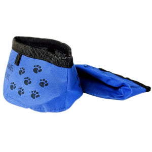 Portable Pet Dogs Cat Canvas Folding Travel Bowl Feeding Bowl Feeder Bottle Cat Dog Water Bowls Goods for Dogs