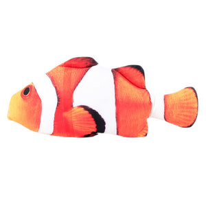 Pet Soft Plush Creative 3D Carp Catfish Shape Toy Cat Gifts Grass Fish Stuffed Fish Simulation Doll Pillow Playing Toy For Pet