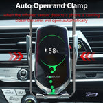 Load image into Gallery viewer, Car Wireless Charger Holder for iPhone X XS XR 8 Plus Mount 10W Qi Fast Charging Auto Clamp Wireless Car Phone Charger Suction
