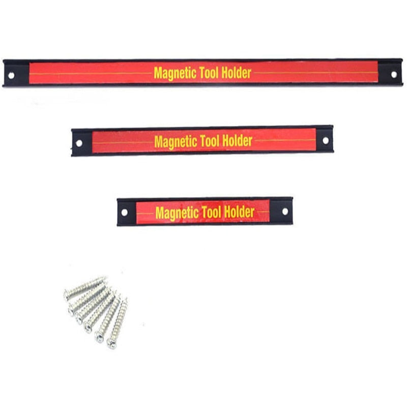 8" 12" 18" 24" Magnetic Tool Holder Bar Organizer Racks for Connecting Strips Tools in the Garage and Workshop