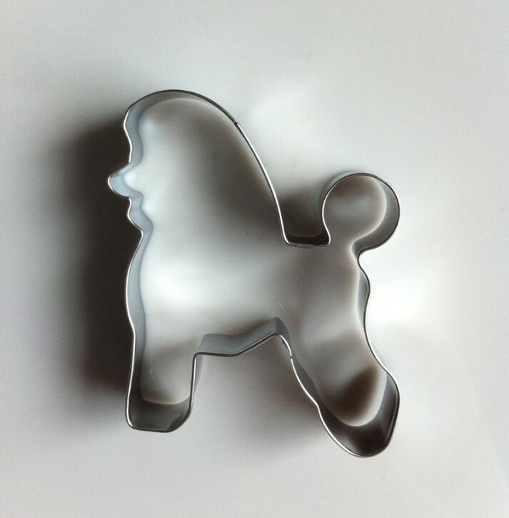 Poodle Pet Dog Moldes Metal Cookie Cutters reposteria patisserie Biscuit Pastry Shop Chocolate Fondant Cake Decorating Tool