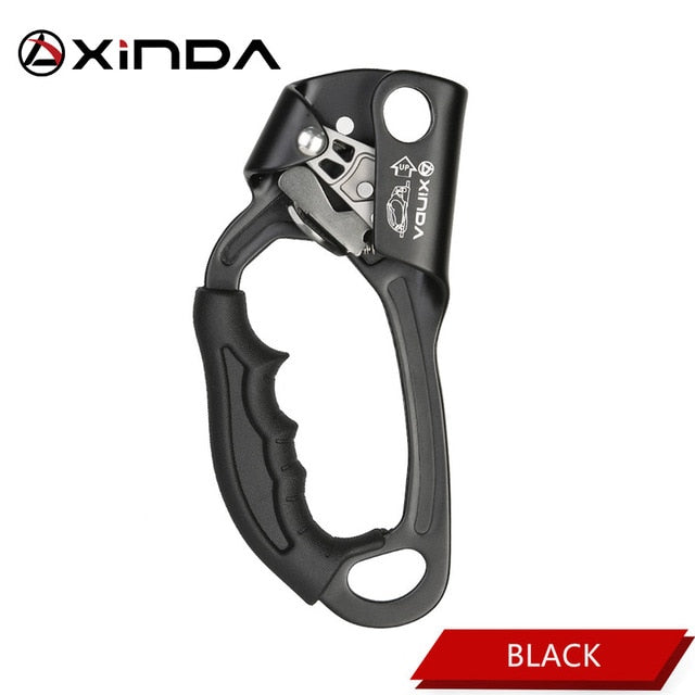 XINDA  Outdoor Sports Rock Climbing Left Hand Grasp 8mm-13mm Rope Hand Ascender Device Mountaineer Riser Tool Kits