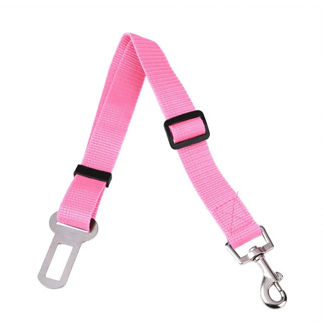 43 70cm Adjustable Dog Car Safety Seat Belt Vehicle Seatbelt Harness Lead Clip Pet Dog Supplies Safety Lever Auto Traction