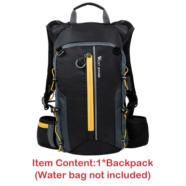 WEST BIKING Waterproof Bicycle Bag Cycling Backpack Breathable 10L Ultralight Bike Water Bag Climbing Cycling Hydration Backpack