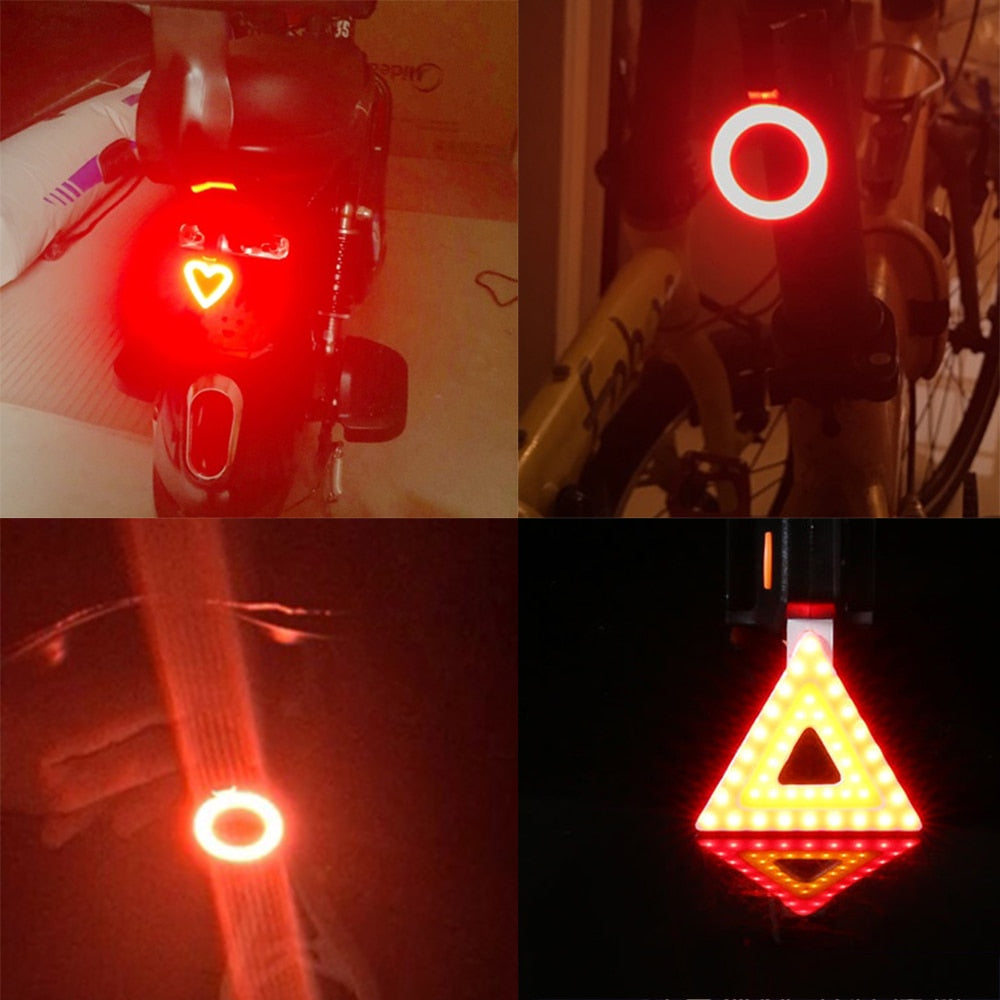 Multi Lighting Modes Bicycle Light USB Charge Led Bike Light Flash Tail Rear Bicycle Lights for Mountains Bike Seatpost