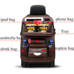 Load image into Gallery viewer, Car Seat Back Bag Folding Table Organizer Pad Drink Chair Storage Pocket Box Travel Stowing Tidying Automobile Accessories
