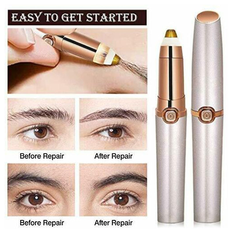 Painless Electric Eyebrow Epilator Pen Lip Face Hair Razor Hair Remover Eyebrow Trimmer Shaver Makeup Cosmetic Tools