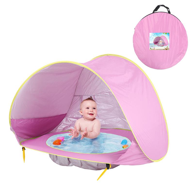 Summer Seaside Baby Beach Tent Pops Up Portable Shade Pool UV Protection Sun Shelter Kids Outdoor Camping Sunshade Beach Toy