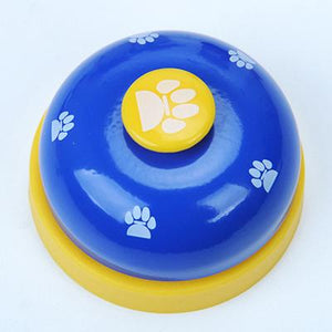 Pet Toy Training Called Dinner Small Bell Footprint Ring Dog Toys