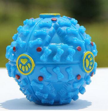 Dog Sound Toys Pet Snacks Food Leakage Ball Toy for Small Medium Large Dogs Shrieking Ball Resistant Teeth Biting Toys