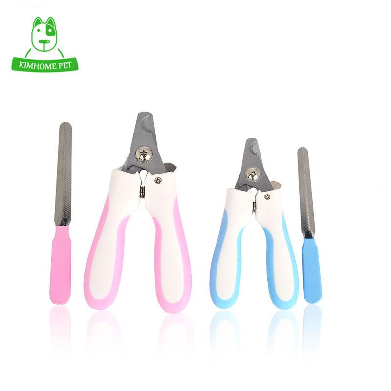 Cat Nail Clipper Blue Pink Stainless Steel Nail Clipper Scissors for Dog Cats Pet Grooming