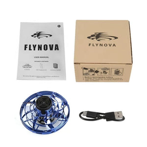 Flynova Athletic antistress hand mini flying toy Gyro rotator drone UFO led fidget finger spinner Rotary child christmas gift