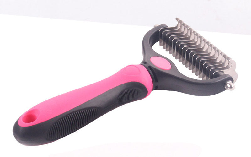 Hair Removal Comb for Dogs Cat Detangler Fur Trimming Dematting Deshedding Brush Grooming Tool For matted Long Hair Curly Pet